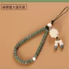 Creative Design Personality Female Mobile Phone Chain Lanyard Short Rope Bead Bracelet Bodhi Lotus Hanging Wrist Bracelet 240315