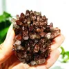 Decorative Figurines Natural Crystal Cluster Stone L Mineral Specimen Home Decoration Spirit Quartz Wrapped Silver Mountain Magic And
