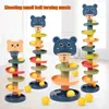 Sorting Nesting Stacking toys Early Education Baby Toys Sliding Ball Tower Puzzle Rotating Track Childrens Gifts 24323