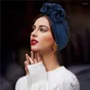 Etnik Giyim Fransız Vintage Türban Şapkası Moda Kadın Bandana Baş Bandı Kadın Saç Kapağı Kapağı Kafa Head Sargılar Müslüman başörtüsü Bonnet