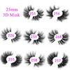 Partihandel 5/20/30/100 par 3D Mink Les 25mm False Eyeles In Bulk Fluffy Dramatic LG Soft L Makeup Tools Beauty 73ez#