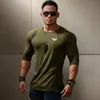 長袖Tシャツの男性ソリッドカラーコットンTシャツボディービルアンダーウェアシャツスプリングジョガースポーツマッスルエクササイズ3XL 240315