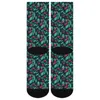 Women Socks Cherries Tomatoes Stockings Couple Fruit Print Breathable Leisure Outdoor Sports Anti Bacterial Gift Idea