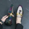 Sıradan Ayakkabı Erkek İlkbahar Püsküllü Ayakkabı Golden Gece Kulübü Loafers Slip-On Hafif Zapatos De Hombre