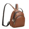 Школьные сумки Contact's из натуральной кожи, женский рюкзак, повседневная сумка на плечо, женская маленькая дорожная школьная сумка, дизайнерская сумка Mochilas