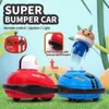 2.4G RC Toy Super Battle Bumper Car Pop-up Doll Crash Bounce Ejection Light Childrens Remote Control Toys Gift for Parenting 240318