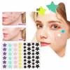 28pcs Star Invisible Acne Removal Stickers Colorful Acne Pimple Patch Beauty Acid Acne Spot Cover Ccealer Face Skin Care Tools P5TL#