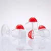 5ml Lipgloss Ctainer Empty Clear Heart Shaped Red Lid Lovely Carto Mini Cosmetic Packaging Bottles Plastic Lip Gloss Tubes y1cG#