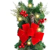 Dekorativer Blumen-Weihnachts-LED-Kranz mit heller Wandbehang für den Hof