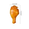 Symulacja kwiatów dekoracyjna noga kurczak fałszywy model Pvc Kitchen Kitchen Pography Narzędzie Restauracja Wyświetlacz Weselny przyjęcie domowe Dekor