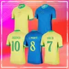 2024 2025 Brazils Soccer Jersey NEYMAR T.SIA PELE Brasil G.JESUS CASEMIRO National Tea P.COUTINHO Hoe Away Homens Crianças L.PAQUETA MARCELO VINI JR Camisa de futebol