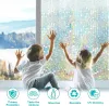 Films Window Privacy Film Stained Glass Window Clings 3D Rainbow Decorative Stickers Non Adhesive Static Vinyl Frosted