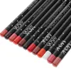 12 pcs crayon à lèvres mat imperméable à l'eau en bois de prune pour femmes m4d9 #