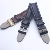 Breitling Strap Man을위한 Black Brown Blue Genuine Leather Watchband Watch Band Soft Watchband 22mm 도구 218J