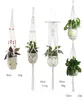 Flower Hanging Basket Vintage Handmade Macrame Plant Flower Pot Cotton Rope Balcony Florist Hanger Decoration Planter3428235