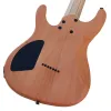 Gitara wysoka stopień 7 strun elektryczny drzewo gitarowe burl skóra naturalny kolor solidny ciało okoume