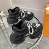 Casual Shoes Autumn Lace Up Wedges Women Silver Chunky Sneakers 5cm Platform Boots Tenis Walking Trainers Dad Woman