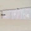 Curtains Tanmeluo Kitchen Curtains Short Half Small Coffee Blinds Sheer Valances Maple Leaf Cortinas Para Sala Window Curtain Decor