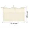 Storage Bags Linen Baby Bedside Hanging Bag 2 Pockets Organizer For Cribs And Toys Room Decor Dressing Table Bedroom