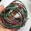 Decorative Figurines Unit One Piece 925 Silver Buckle With Natural Ruby Zoisite Crystal Healing Faceted Bead Bracelet Special Jewelry Gift