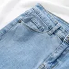 Jeans skinny da donna Pantaloni a matita in denim femminile a vita media Jeans a matita blu elasticizzati di colore nero Taglie forti 240320