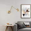 Wall Lamp Folding Long Arm Study Reading Light Bedroom Bedside LED Rocker