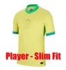 2024 كاسميرو يسوع البرازيلية جيرسي 24 25 ريتشارليسون 2025 Camiseta Raphinha Paqueta Vini Jr Rodrygo Brasil Football Shirt Men Kids onform Player Neymar