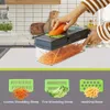 16 pz/set, Grattugia Manuale Multifunzione per Frutta, Affettatrice di Verdure, Taglierina con Contenitore Separatore di Albume e Tuorlo, Tritacarne per Cipolla, Uso Domestico