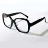 Occhiali da vista quadrati da donna Occhiali con montatura in oro nero Lenti trasparenti Montature per occhiali da vista Occhiali con scatola2189