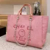أكياس السهرة رسالة فاخرة CC Totes Handbag Fashion Canvas Bag Womens Tote CH CH Female Exmented Handbags Ladies Shopcy Cross Backpack SC86