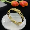 Nowa luksusowa projektant biżuterii 18k złota - Para stali nierdzewnej Para Bracelet ślubna akcesoria podarunkowe hurtowe