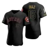 Personalizado Housto Homens Mulheres Juventude Justin Verlander Alex Bregman Jose Altuve Jake Odorizzi Aledmys Diaz Personalizado All Black Salute to Service Jersey