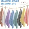 Débarbouillettes de couleur unie, tissu uni Simple, serviette douce et absorbante, petite serviette pour le visage, fournitures d'accessoires de salle de bain de voyage 20 pièces