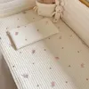 1654A Плоская подушка для новорожденных в Корее, дышащая тонкая подушка с вышивкой, хлопковая детская подушка против клещей 0-12 месяцев, против плевков 240315