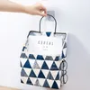 Hanging Storage Bag Organizer Wall Basket Pocket Box with Handle Hook Cosmetic for Home Kitchen