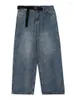 Jeans da donna HOUZHOU Vintage Y2k Baggy Donna Harajuku Pantaloni casual in denim oversize Streetwear Pantaloni larghi retrò americani Femminili