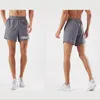 LL yoga shorts de sport d'été shorts de course décontractés pour hommes pantalons de basket-ball minces en gros pantalons de fitness à séchage rapide