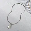 Ожерелья с подвесками S2538, модные ювелирные изделия, ожерелье с буквами «Любовь между месяцем и дочерью», ретро, уличные поглаживания, квадратное брендовое колье