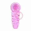 Latest Colorful 420 UFO LOVE Shape Silicone Hand Pipes Glass Filter Nineholes Holes Screen Bowl Portable Herb Tobacco Cigarette Holder Smoking Pocket Handpipes