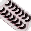 7ペアの偽のアイールwi les natural look fail yeeles cat eye les faux mink fials les pack w4hb＃