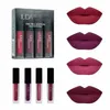 4pcs / set Lipgloss Mini Lip make up Matte Waterdichte N-stick N-Fading Batons Maquiagem Cosmetis Lip Care ferramentas de beleza P75p #