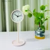 Desk Table Clocks Candy Color Plastic Alarm Clocks 2023 New Arrivals Desktop Alarm Clock ic Metal Retro Quartz Home Desk Table Watch L240323