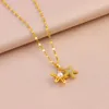 Pendant Necklaces In Trendy 18K Gold Plated Open Sea Star For Women Female Stainless Steel Clavicle Chain Jewelry Wholesale