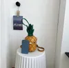 Mini personality pineapple style small fresh artistic girl Instagram single shoulder crossbody riveted chain cylinder bag