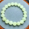 Estatuetas decorativas 10mm natural verde renda jade pulseira moda feminina doce reiki cura energia fio meninas jóias presente 1 peça