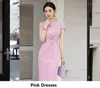 Sukienki zwyczajne plus size 5xl formalne eleganckie style dla kobiet prac biznesowych noszenie szczupły biodra biuro biuro profesjonalne topy vestidos