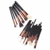 Pennello per trucco Set completo per ombretto Foundati Powder Eyeliner Pennello per sopracciglia Pennello per trucco portatile multi-colore ottimale E9gg #