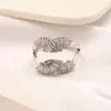 20 stijl luxe klassieke designer ring 18K verguld voor vrouwen mannen brief elegante stijl ringen bruiloft cadeau sieraden