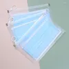 Storage Bags Portable Mask Box Waterproof Zipper Bag Transparent Reusable Clean Health For Home Bedroom School