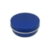 50 pezzi di latta di alluminio blu contenitore di metallo vuoto campione balsamo per le labbra vaso di stoccaggio cera per capelli può scatola di crema vite 10g 15g 20g 30g 50g 60g r9ym #